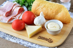 Гренки с беконом