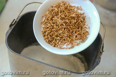 Хлеб для тостов с сушеной морковью 