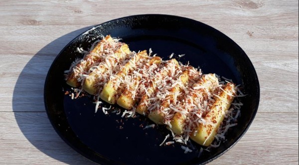 Кабачковые ломтики под сырно-томатно-чесночной корочкой, пошаговый рецепт с фото