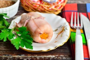 Кальмар фаршированный гречкой Кальмар фаршированный гречкой