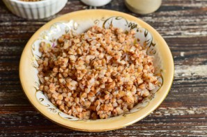 Кальмар фаршированный гречкой