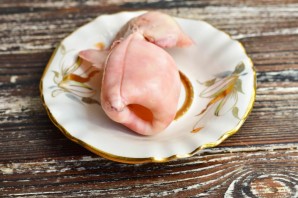 Кальмар фаршированный гречкой