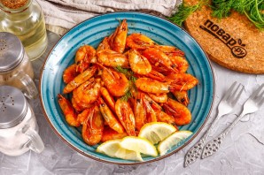 Карамелизированные креветки