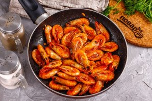 Карамелизированные креветки