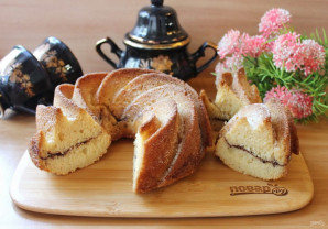 Кекс на кефире с корицей