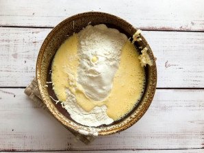 Киш с курицей и стручковой фасолью