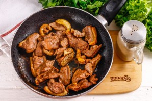 Китайский салат с курицей терияки