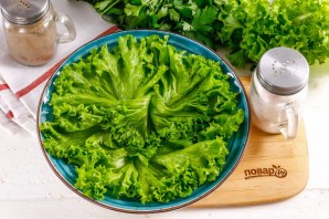 Китайский салат с курицей терияки