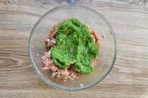 Котлеты с луком пореем