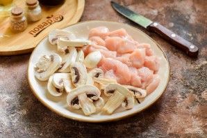 Курица с грибами по-китайски