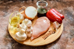 Курица с грибами по-китайски