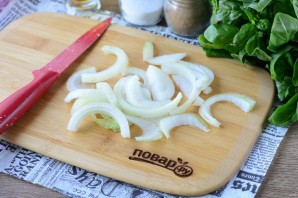 Куриная печень с болгарским перцем