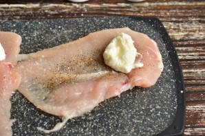 Куриные рулетики с творожным сыром Куриные рулетики с творожным сыром