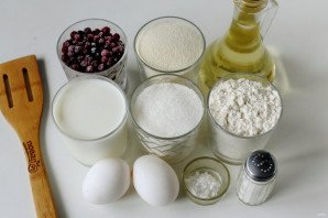 Манник с брусникой