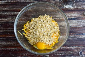 Оладьи из тыквы и овсяных хлопьев