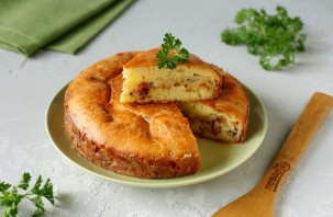 Пирог с копченой курицей