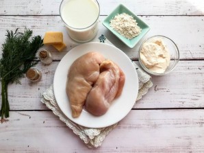 Рулетики из куриного филе с творожным сыром