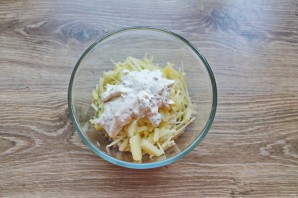 Салат из редьки с языком