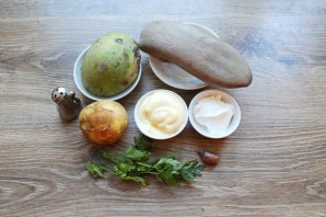 Салат из редьки с языком