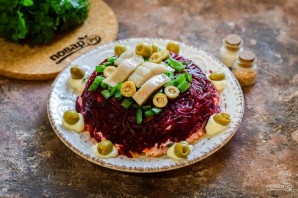 Селедка под шубой по-королевски