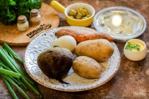 Селедка под шубой по-королевски