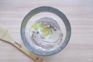 Шоколадный кекс-пудинг