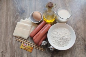 Сосиски в панировке с сыром