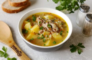 Суп из кролика с гречкой