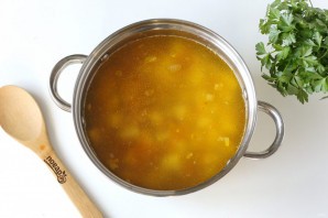 Суп из кролика с гречкой