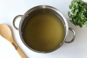 Суп из кролика с гречкой