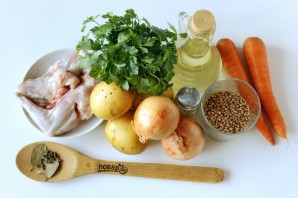 Суп из кролика с гречкой