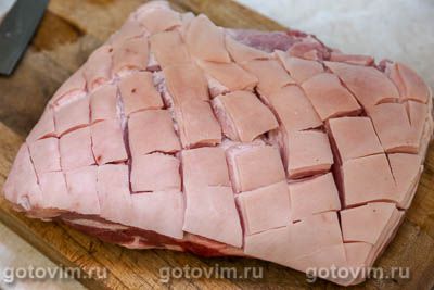 Свиная грудинка в пакете, запеченная в духовке с медово-горчичной глазурью Свиная грудинка в пакете, запеченная в духовке с медово-горчичной глазурью