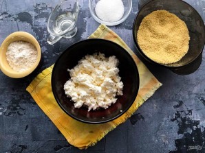 Сырники с кускусом Сырники с кускусом