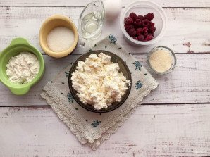 Сырники с малиной Сырники с малиной