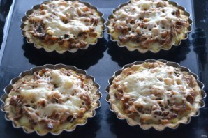 Тарталетки с лисичками