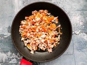 Тыквенный суп с копченостями