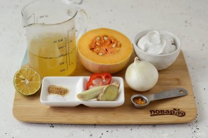 Тыквенный суп в тайском стиле