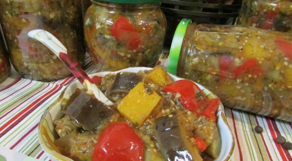 Закуска с баклажанами и тыквой, пошаговый рецепт с фото Закуска с баклажанами и тыквой, пошаговый рецепт с фото
