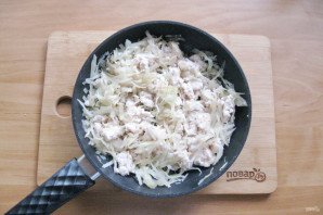 Заливной пирог с капустой и фаршем