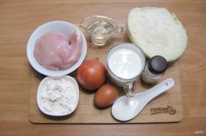 Заливной пирог с капустой и фаршем