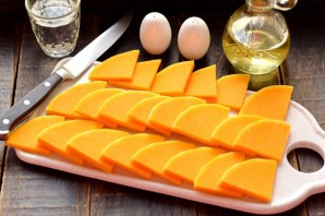 Запеченная тыква с брынзой