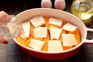 Запеченная тыква с брынзой