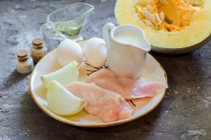 Запеканка из курицы и тыквы Запеканка из курицы и тыквы