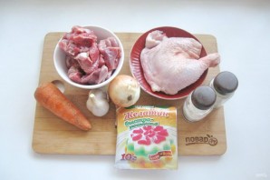 Зельц из курицы в бутылке