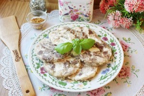 Зельц из курицы в бутылке