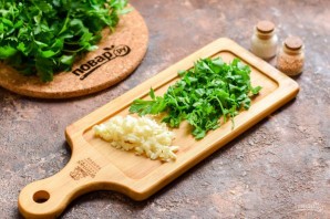 Баклажаны с чесноком Баклажаны с чесноком