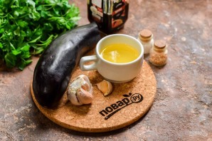 Баклажаны с чесноком Баклажаны с чесноком