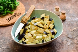 Баклажаны с чесноком Баклажаны с чесноком