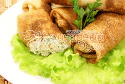 Блинчики с курицей Блинчики с курицей