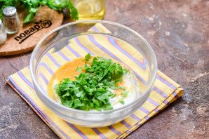 Блины на кефире с зеленью Блины на кефире с зеленью